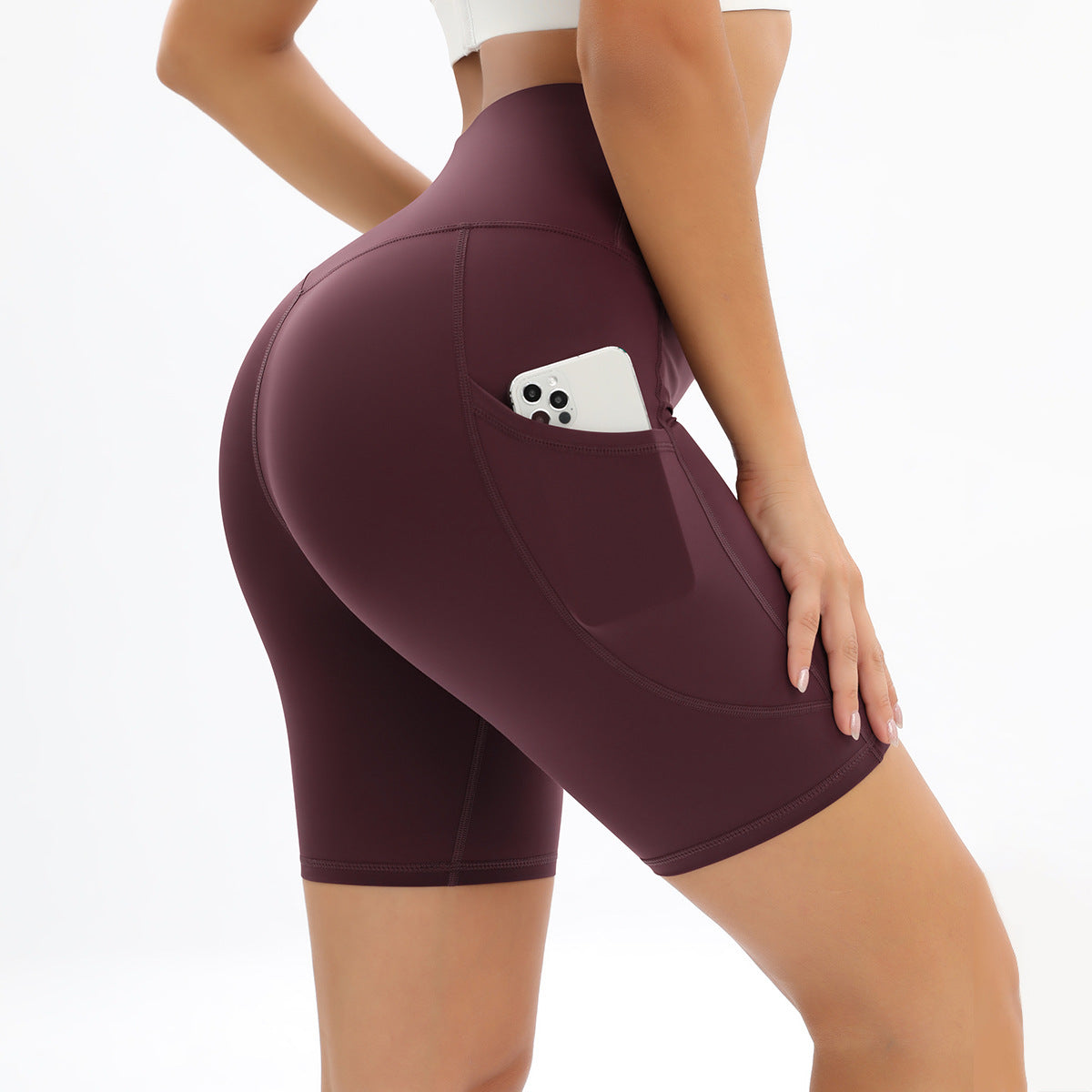 Women's Double-sided High Waist Hip Lift Tight Sports - Chic Angle